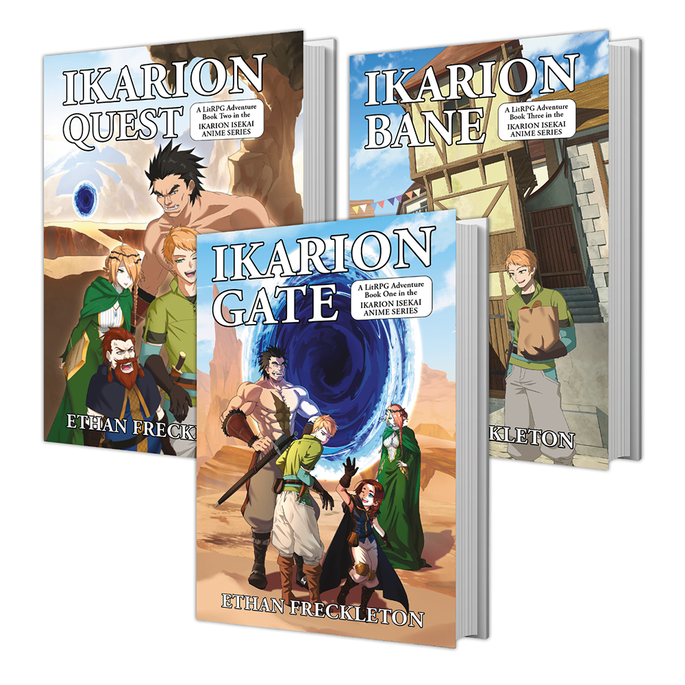 Ikarion Trilogy: LitRPG Isekai Adventure Novels (DYS580 / DYS581 / DYS582)